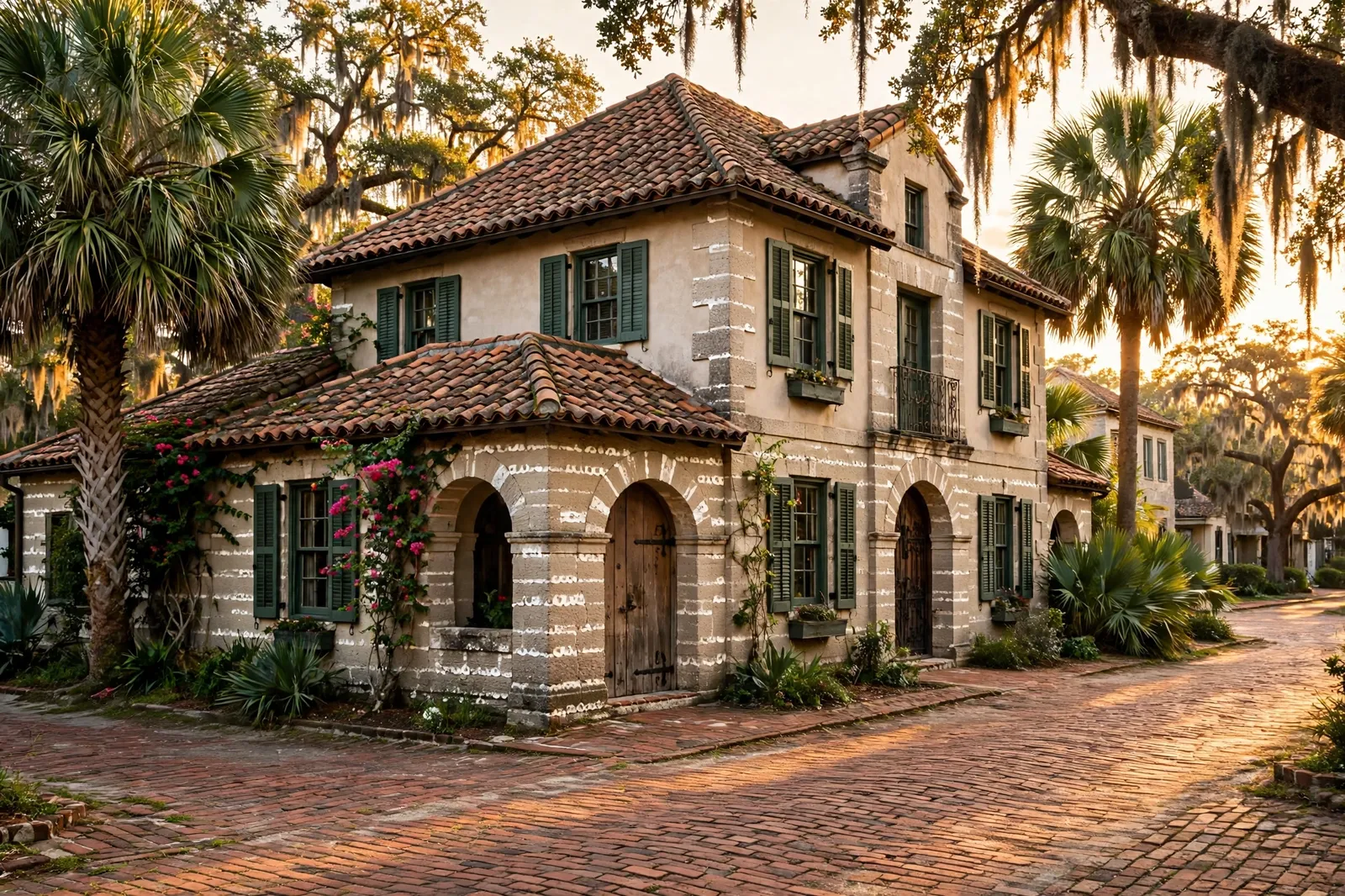 Standing seam metal roof on a home in Saint Augustine, Florida